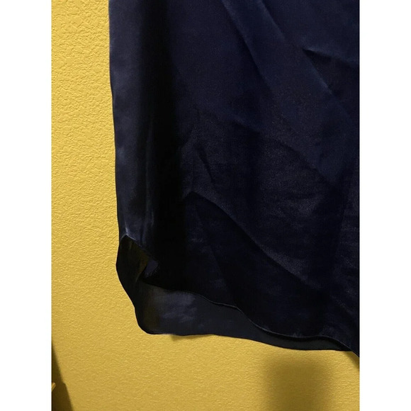 Vintage Christian Dior Women's Royal Blue Embroidered Night Gown Size L/XL - Picture 9 of 16